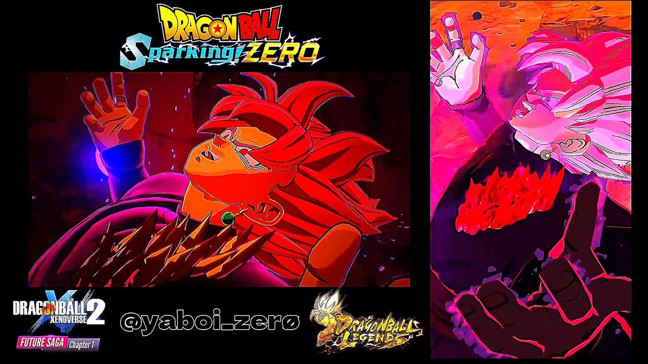 Ultra Supervillain SSR Goku Black's Animations - Sparking Zero (Mod) and DB Legends - Side By Side