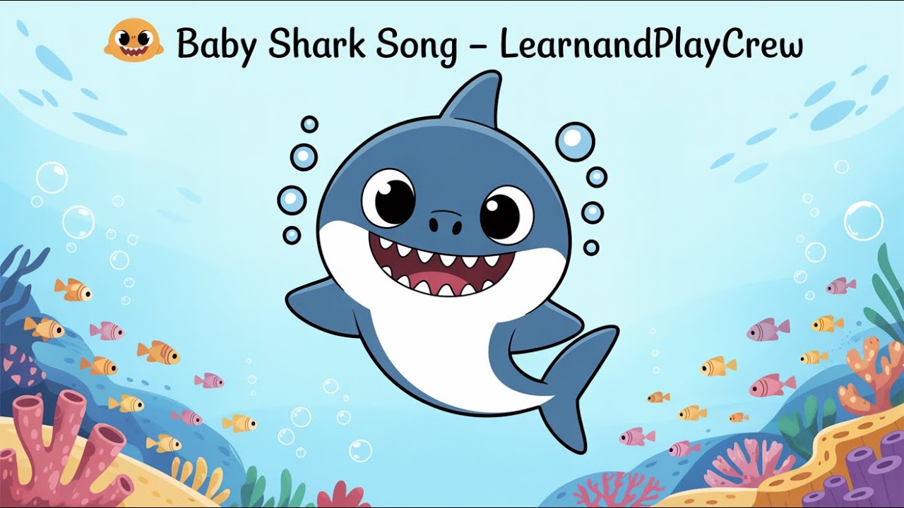 🦈 The Baby Shark Song — Little Fin, Big Adventure! | Animal Songs for Kids | LearnAndPlayCrew