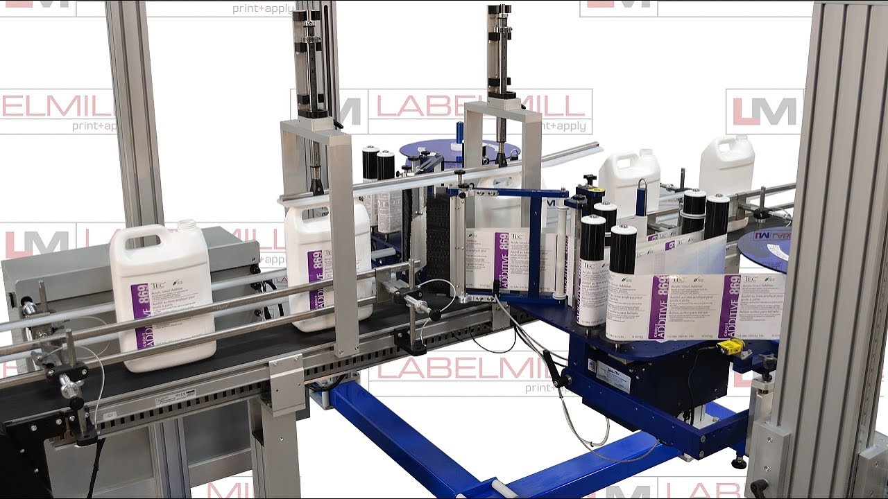 LabelMill LM5000 Conveyor System w/ LM1510 Label Applicators
