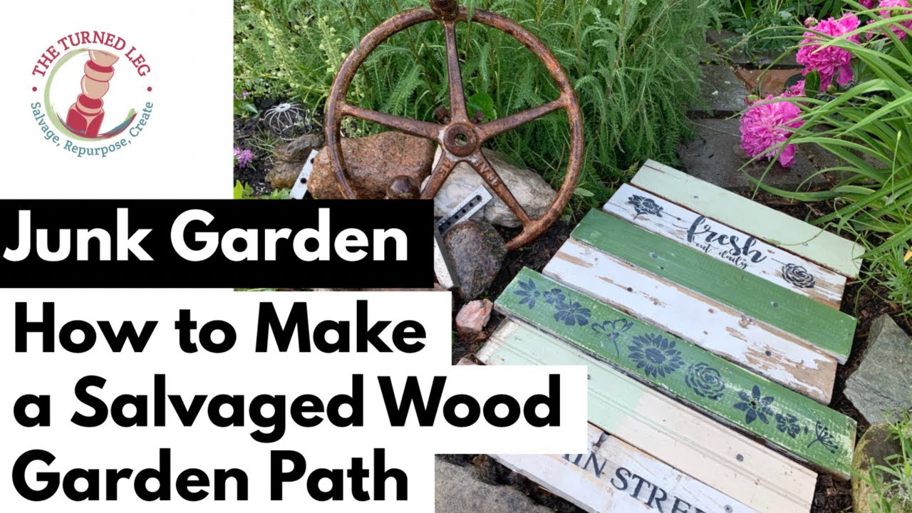Junk Garden - How to Make a Salvaged Wood Garden Path