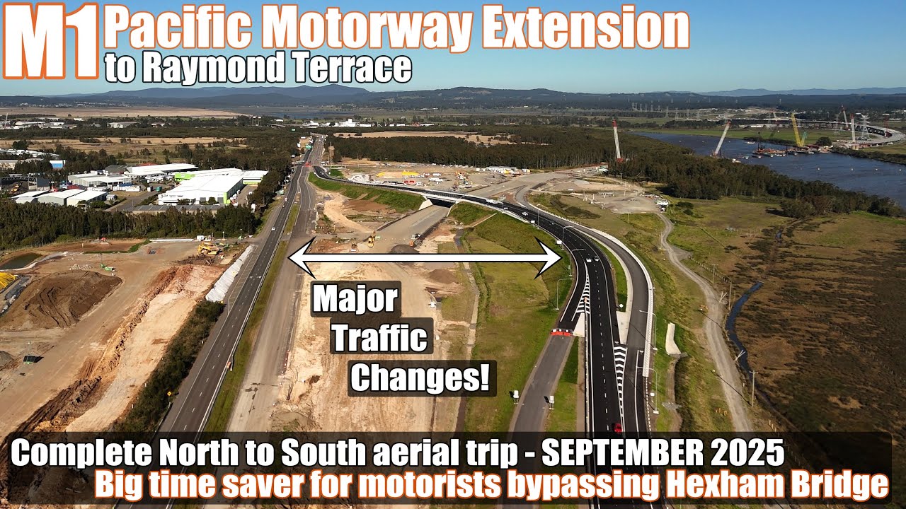 New September 2025! See TRAFFIC CHANGES along the M1 Pacific Motorway Extension to Raymond Terrace