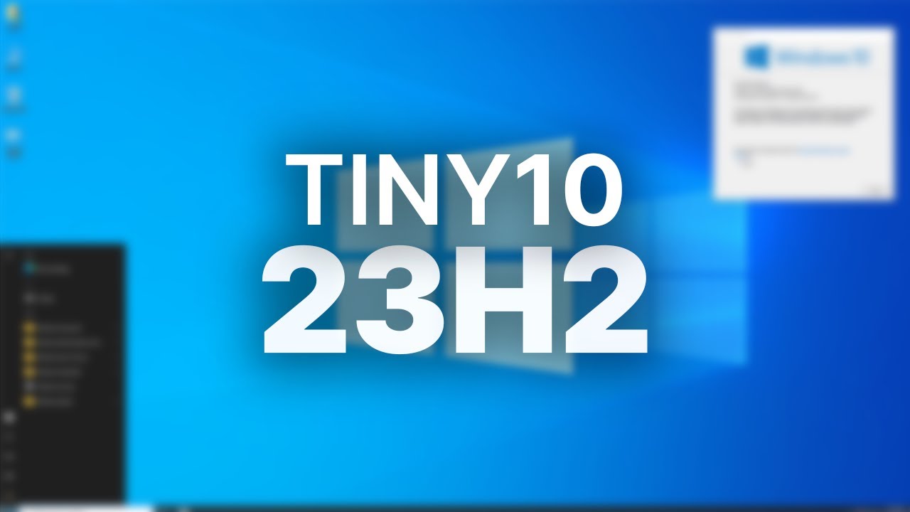 ПОСЛЕДНЯЯ версия Tiny10? - Tiny10 23H2