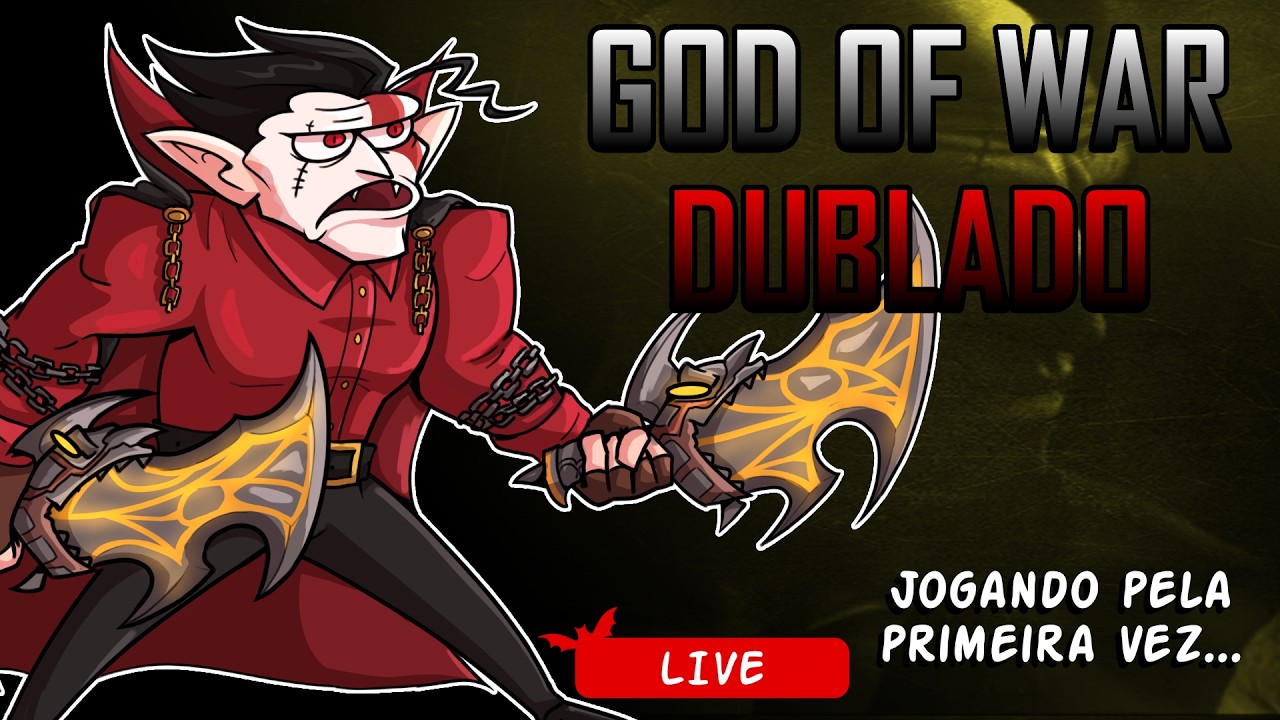 JOGANDO GOD OF WAR 1 PELA PRIMEIRA VEZ, COM A TAL DA DUBLAGEM DOIDA...