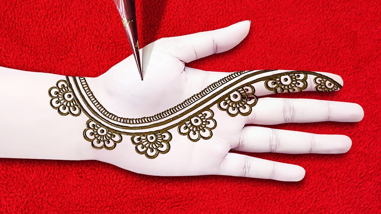 Stylish & Trendy Easy Arabic Front Hand Henna Design-Eid Special Arabic Mehndi Designs