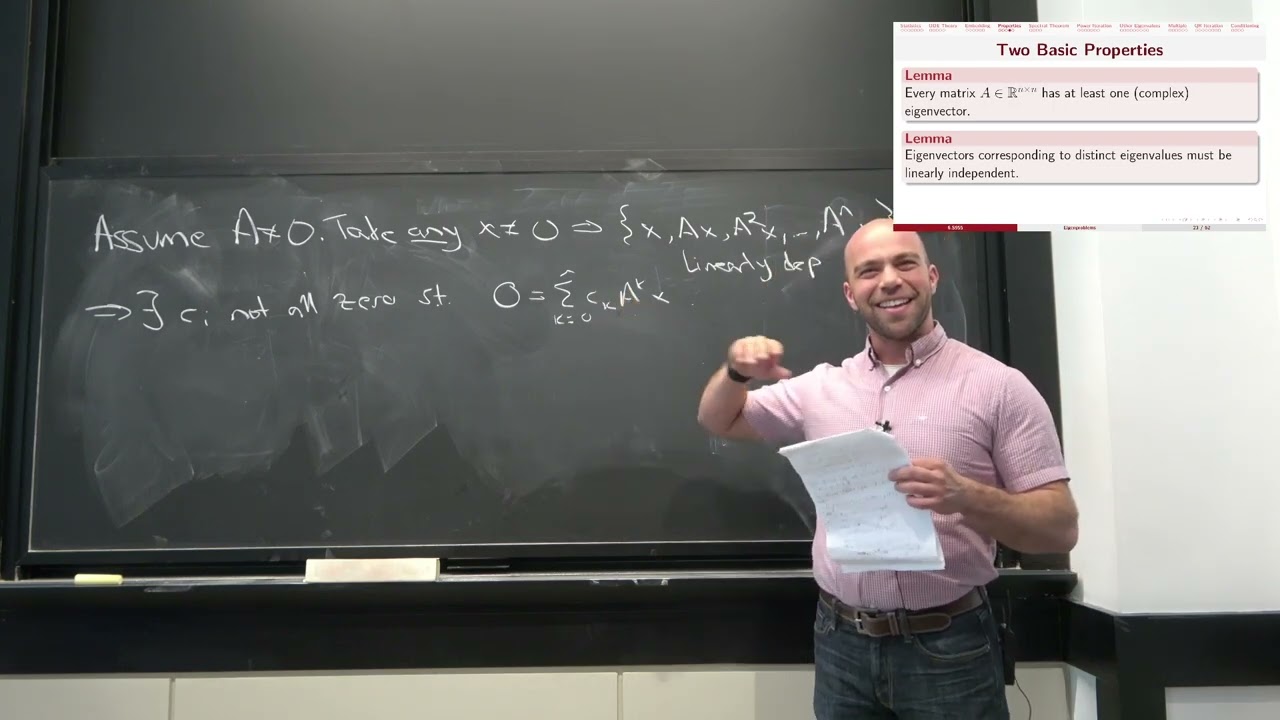 Applied Numerical Algorithms, fall 2023 (lecture 8): Eigenvalue iteration, deflation