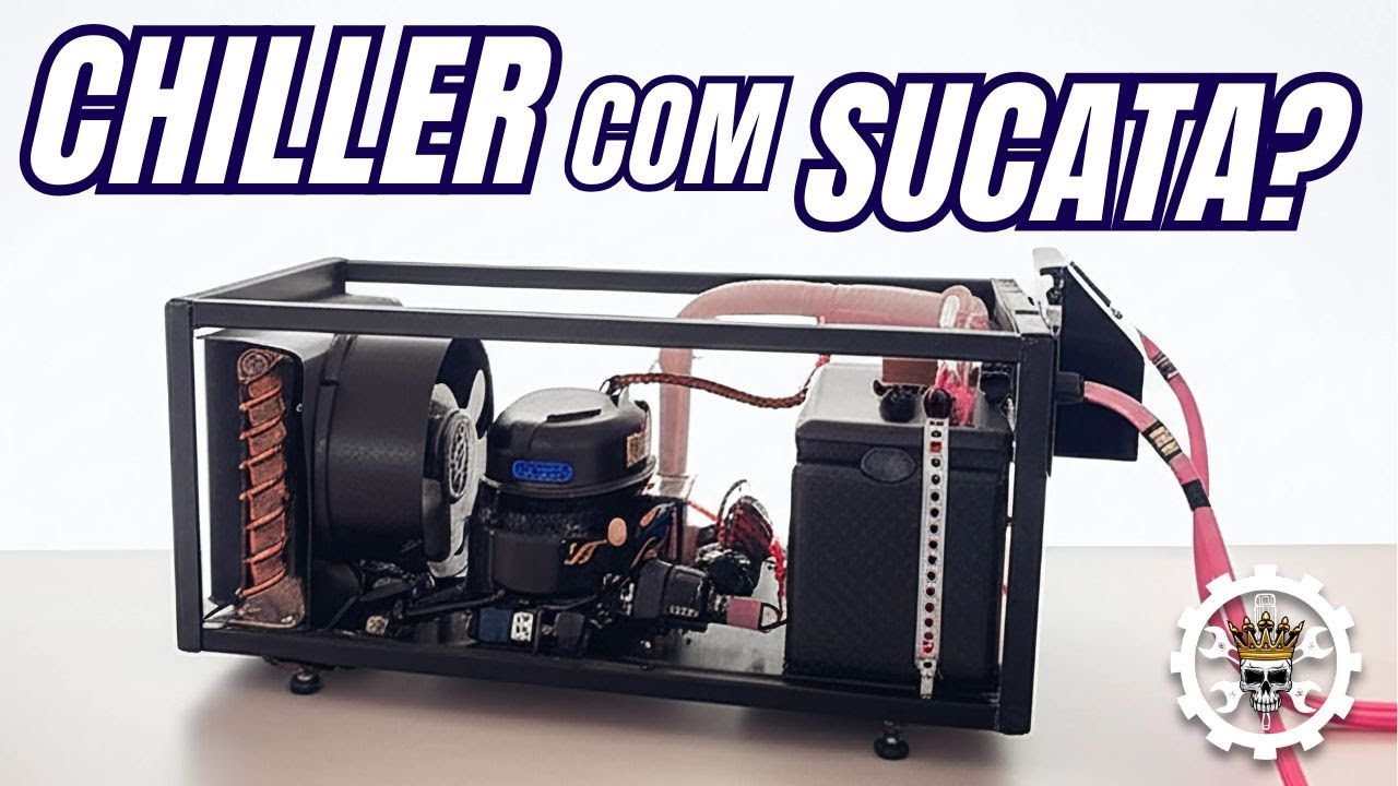 Chiller para máquinas de corte a Laser feito em casa com Sucata