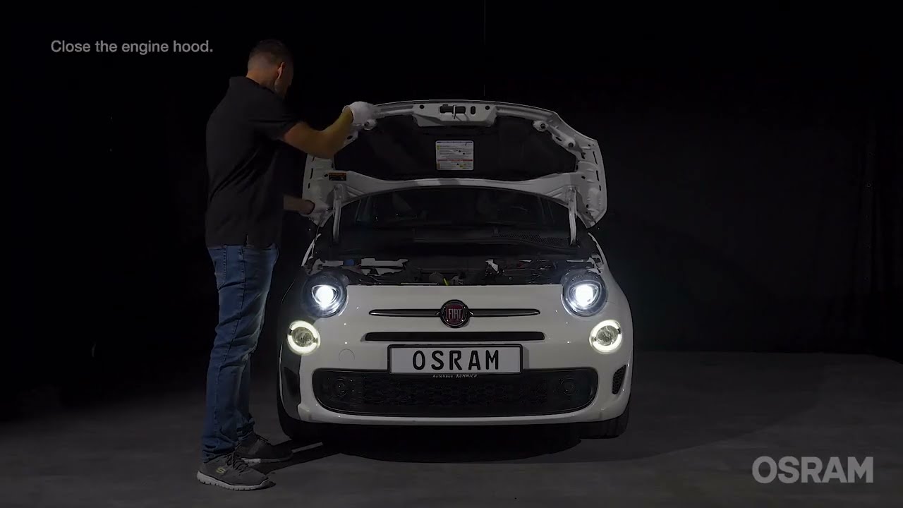 INSTALLAZIONE Lampade H7 LED Senza Adattatore OSRAM LEDriving Easy 64210DWESY - Fiat 500 Restyling