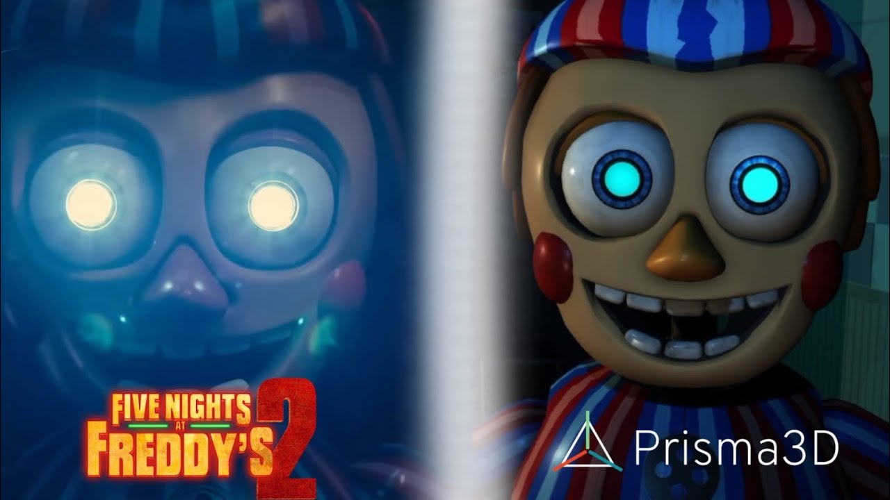 Ecena de balloon boy de la peli de fnaf 2 recreada en prisma 3d