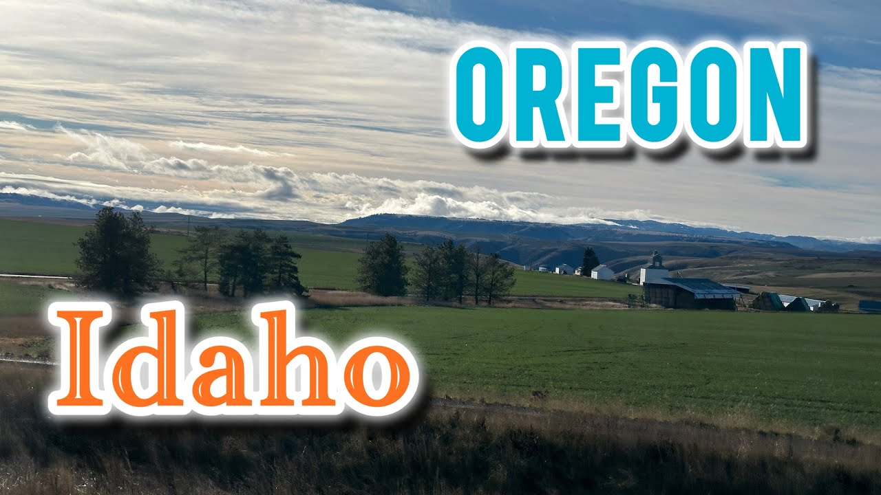Айдахо и Орегон на машине. Road trip day 3. Idaho, Oregon through the car window.