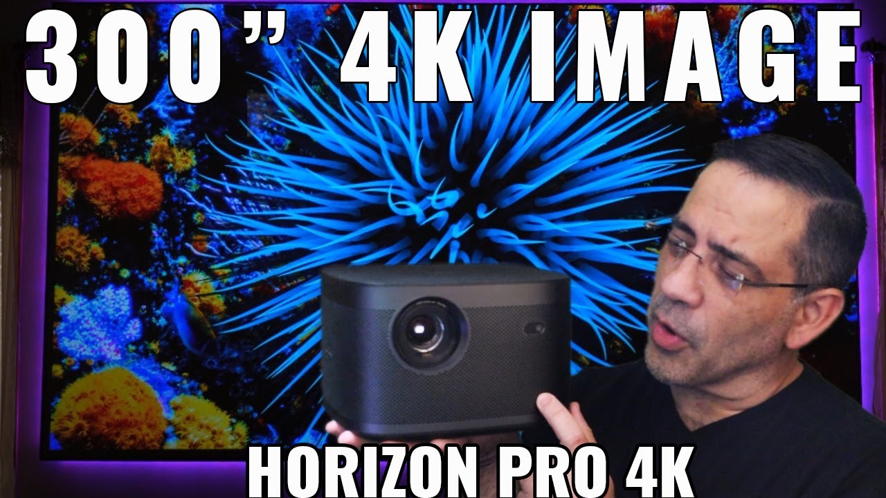 Новый проектор XGIMI Horizon Pro 4K с диагональю 300 дюймов и разрешением 4K.