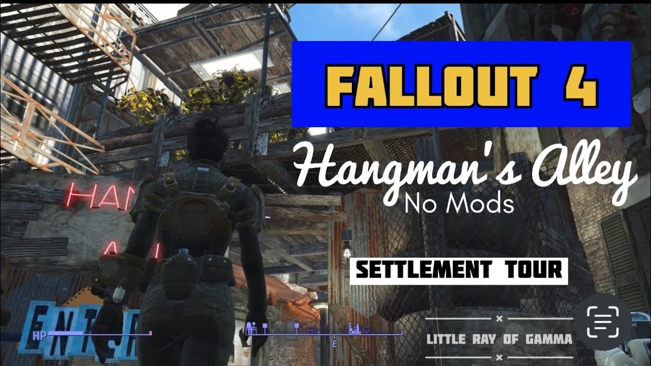 Fallout 4 | Hangman’s Alley No Mods Micro Settlement and Factory Build.