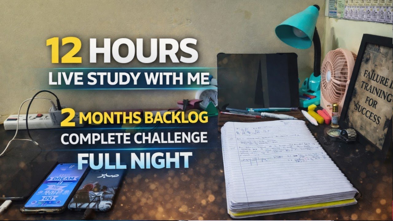 📚 12 hour's Live Study Challenge 😱 1 Hours Focus Study 📖 | 15 Mints Break #neet2027 #neetaspirants