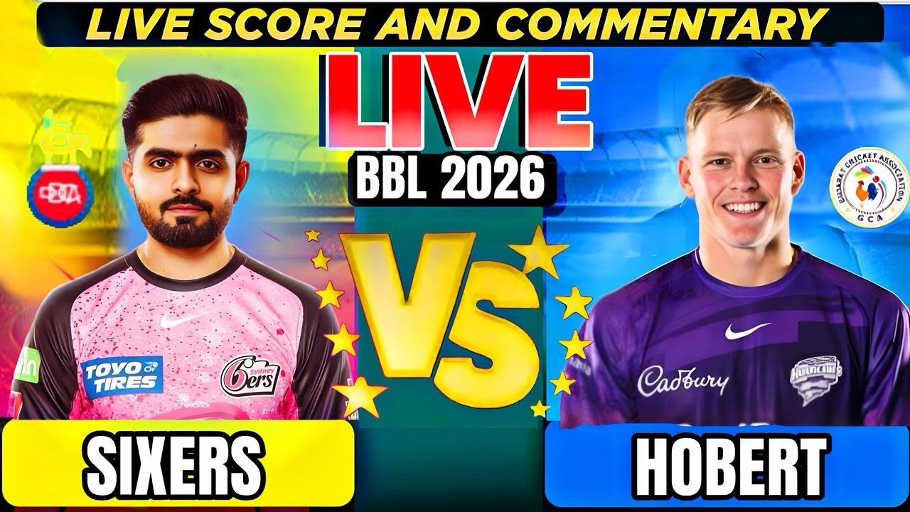Sydney Sixers vs Hobart Hurricanes, Challenger T20 Live Score & Commentary HBH vs SYS Challenger BBL