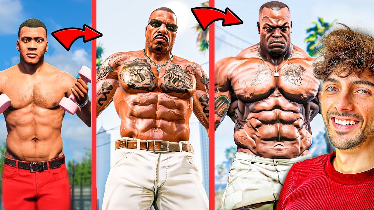 🔴ME TRANSFORMO en el HOMBRE MAS FUERTE de GTA 5🔴