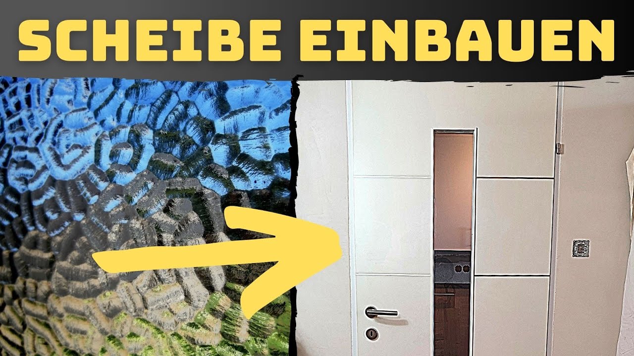 Glasscheibe in eine Zimmertüre einbauen – einfach & schnell (Anleitung)