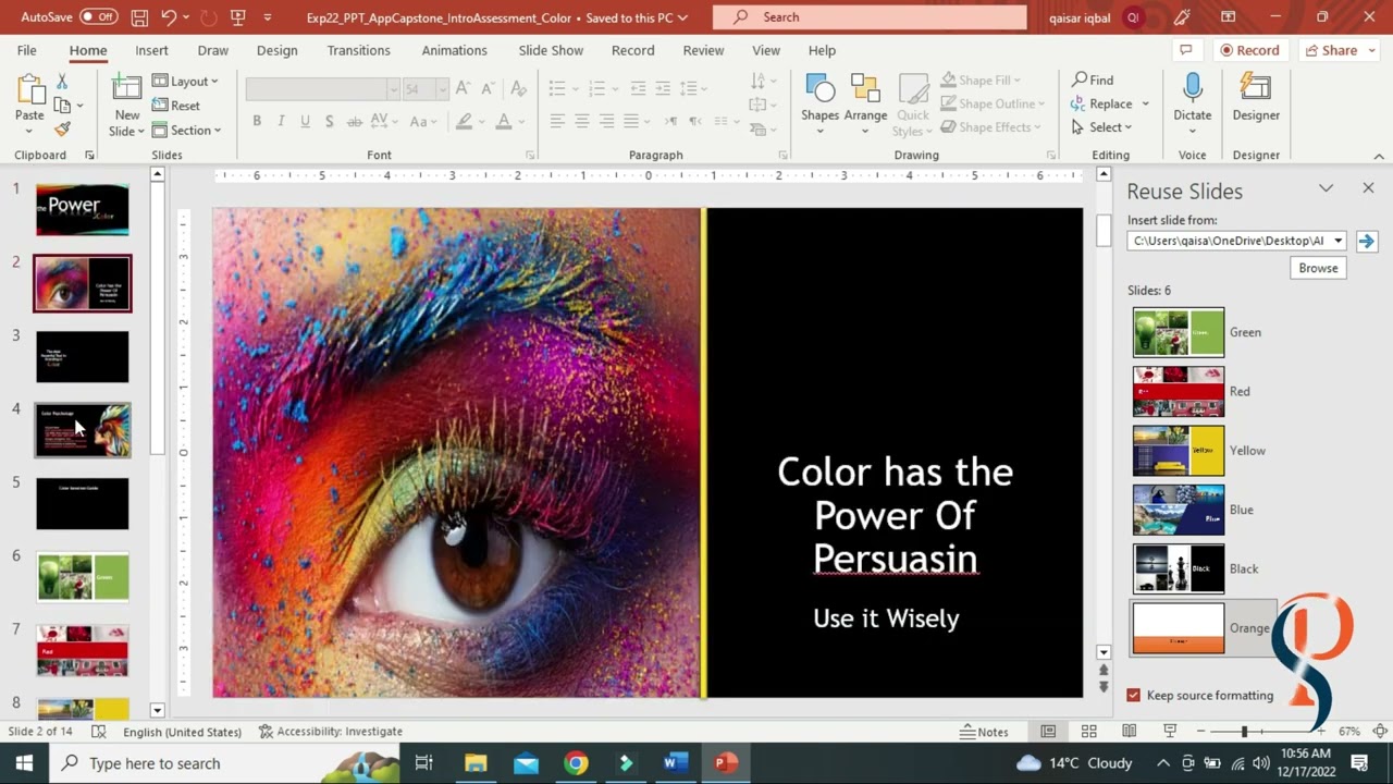 Exp22_PowerPoint_AppCapstone_IntroAssessment_Color | Exp22 IntroAssessment Color | @PearsonSolution