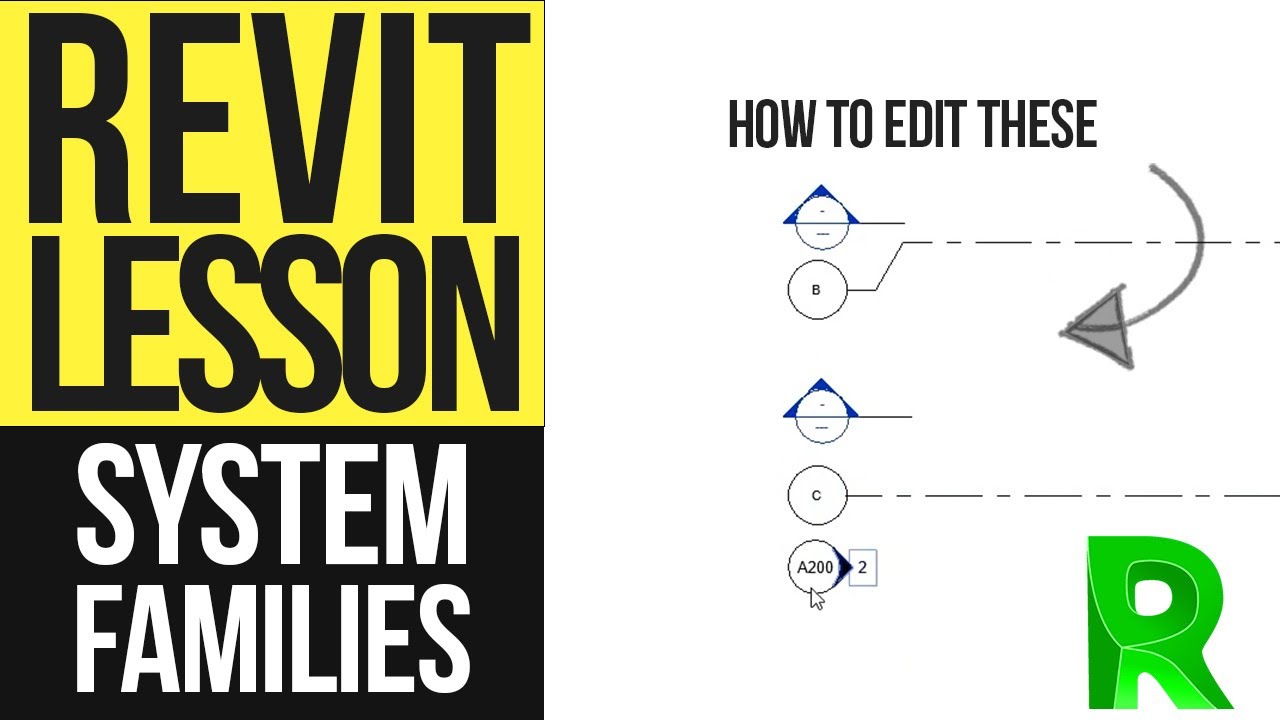 How to Edit Grid, Elevation & Section Markers in Revit - Edit System Families