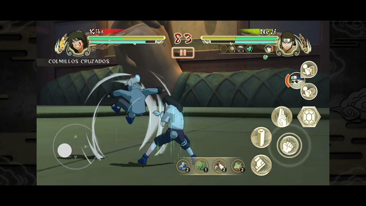 Kiba e shino vs Neji e Hinata Naruto ultima ninja storm mobile 