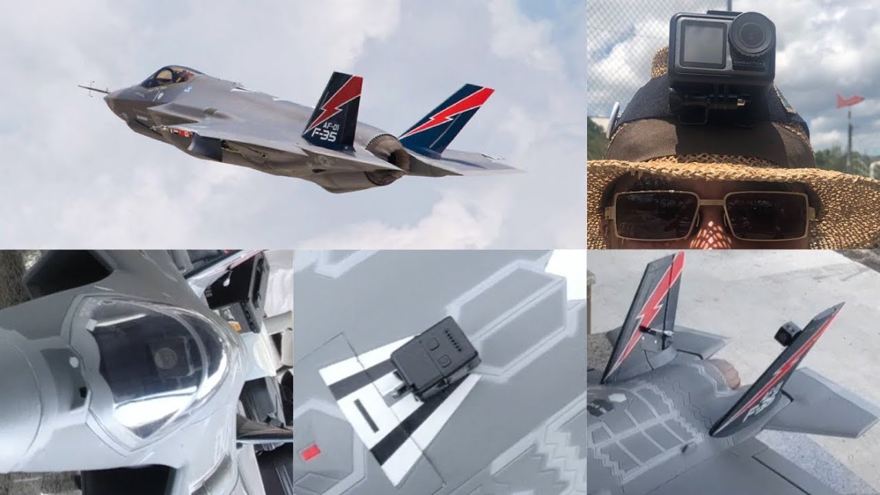 Freewing F-35 Lightning II V3 70mm EDF Jet by dji OA cam & FPV cam