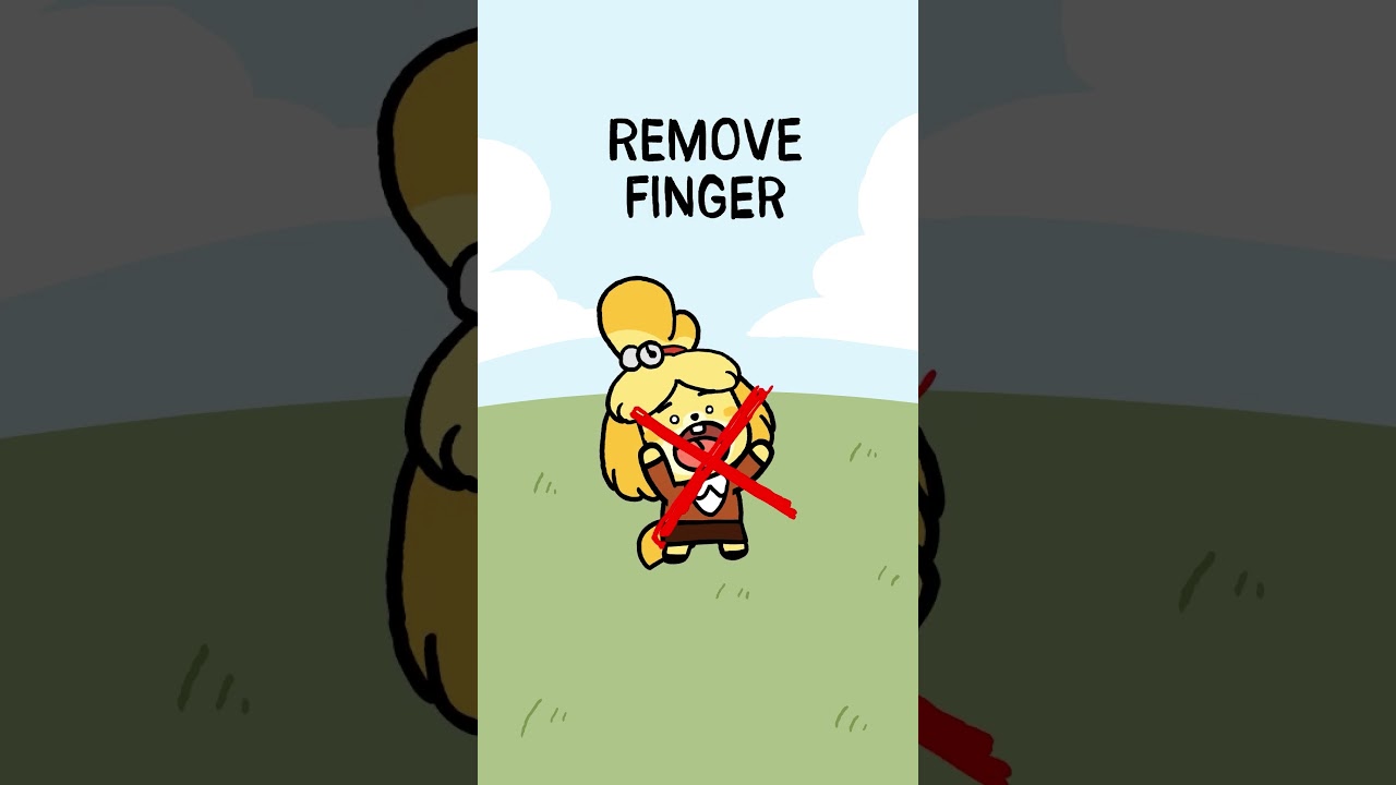 PLACE FINGER HERE 😋  #acnh #meme #animation