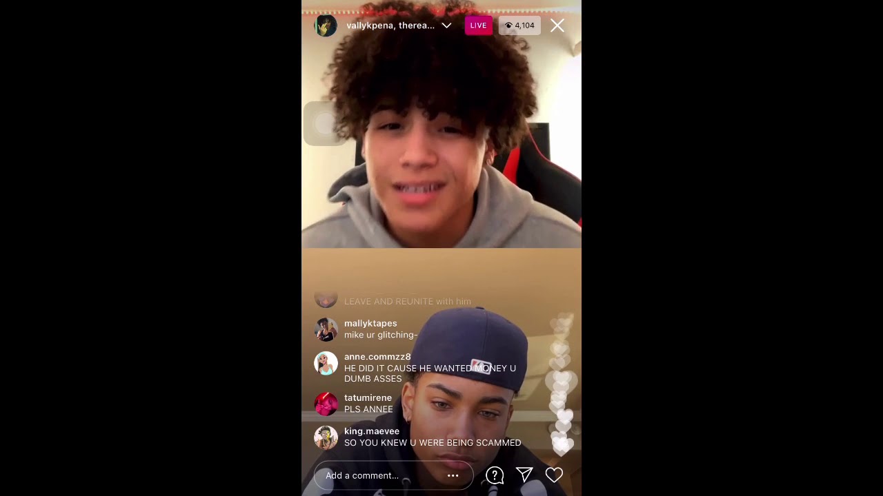 vallyk pena instagram live with realslimedupmike about artsace and derek