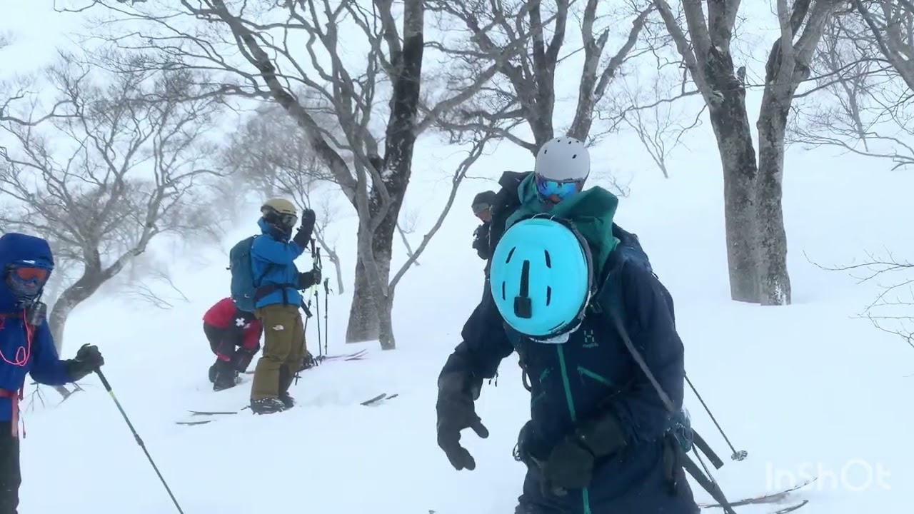 【登山スキー】湯殿山、動画は順不同だけど