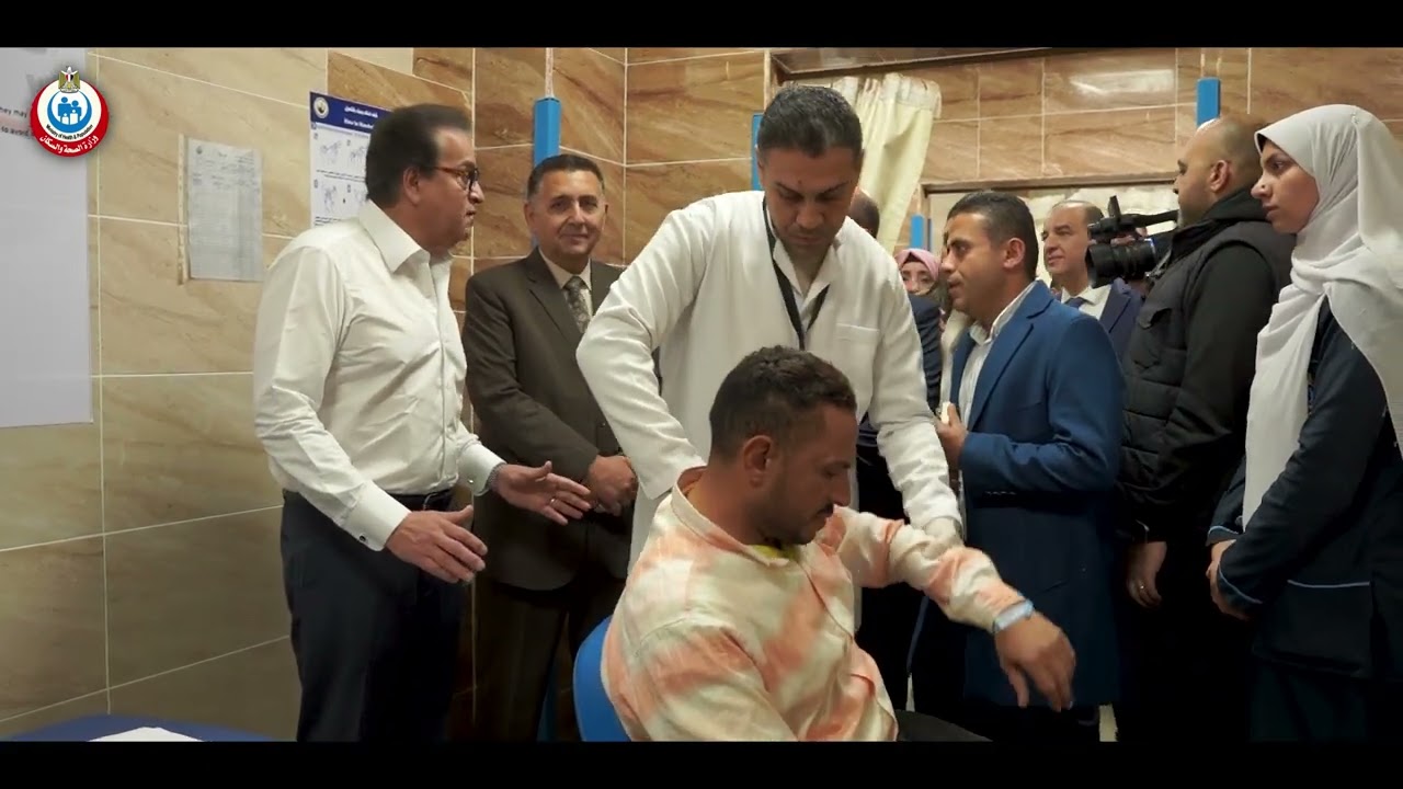 خلال تفقد وزير الصحة والسكان النموذج المرجعي الأول لرعاية السكتة الدماغية بمستشفى القناطر الخيرية