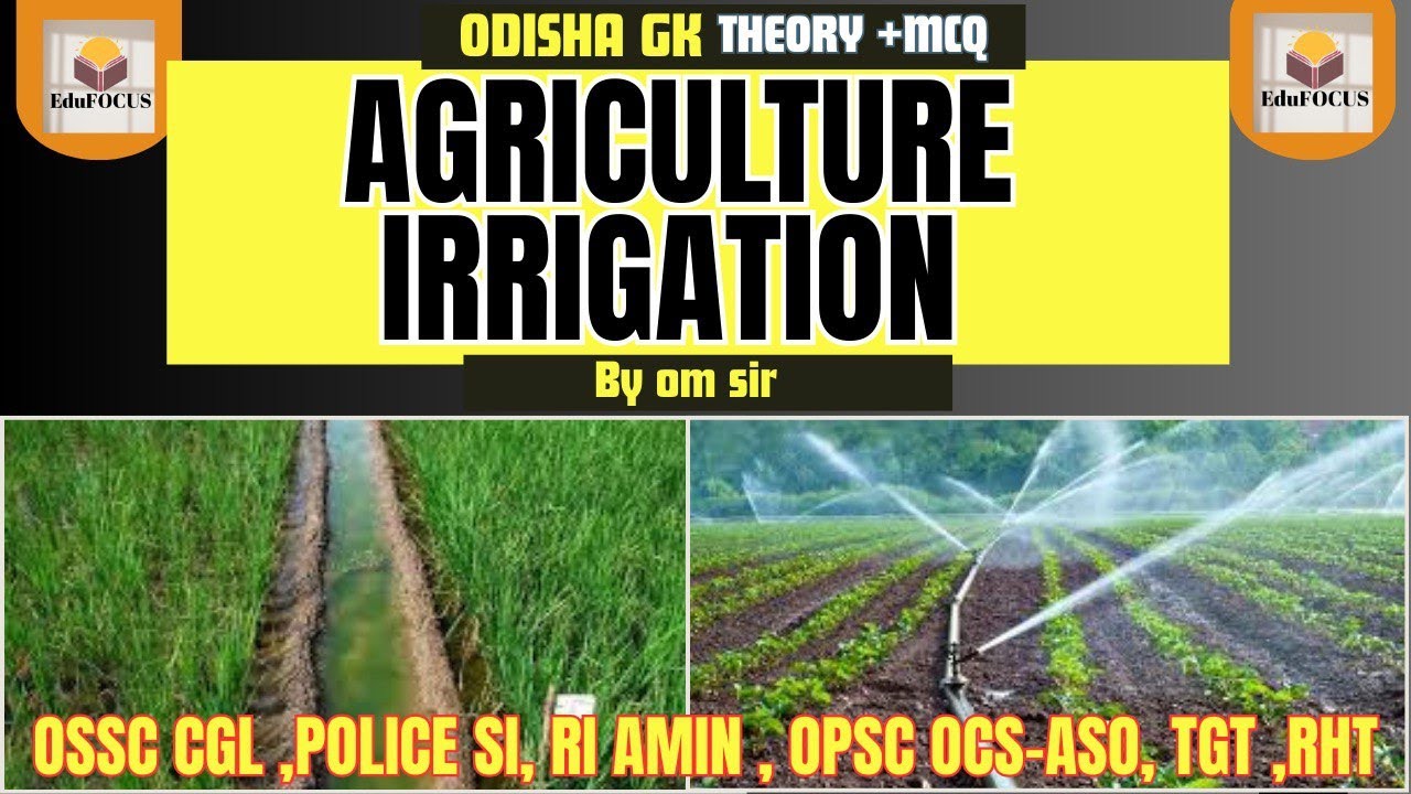 ODISHA GK || AGRICULTURE & IRRIGATION IN ODISHA || BY OM SIR #ossccgl2025