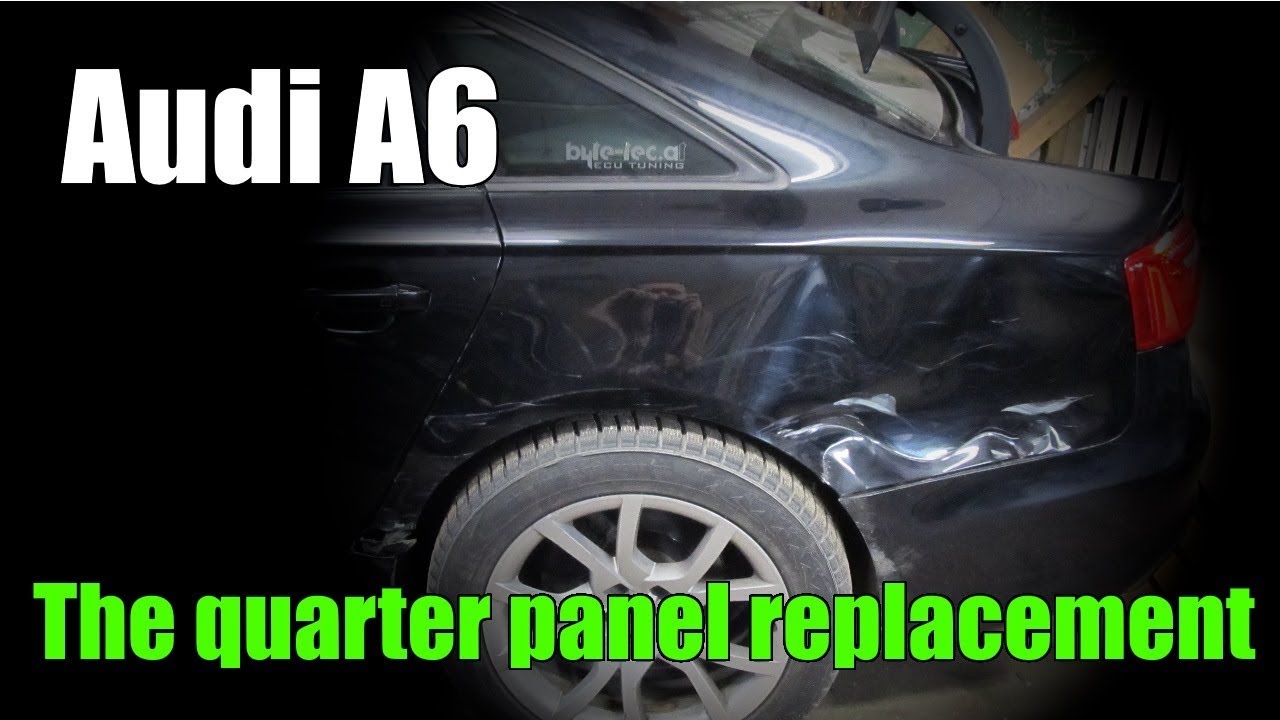 Audi A6. The quarter panel replacement. Замена заднего крыла.