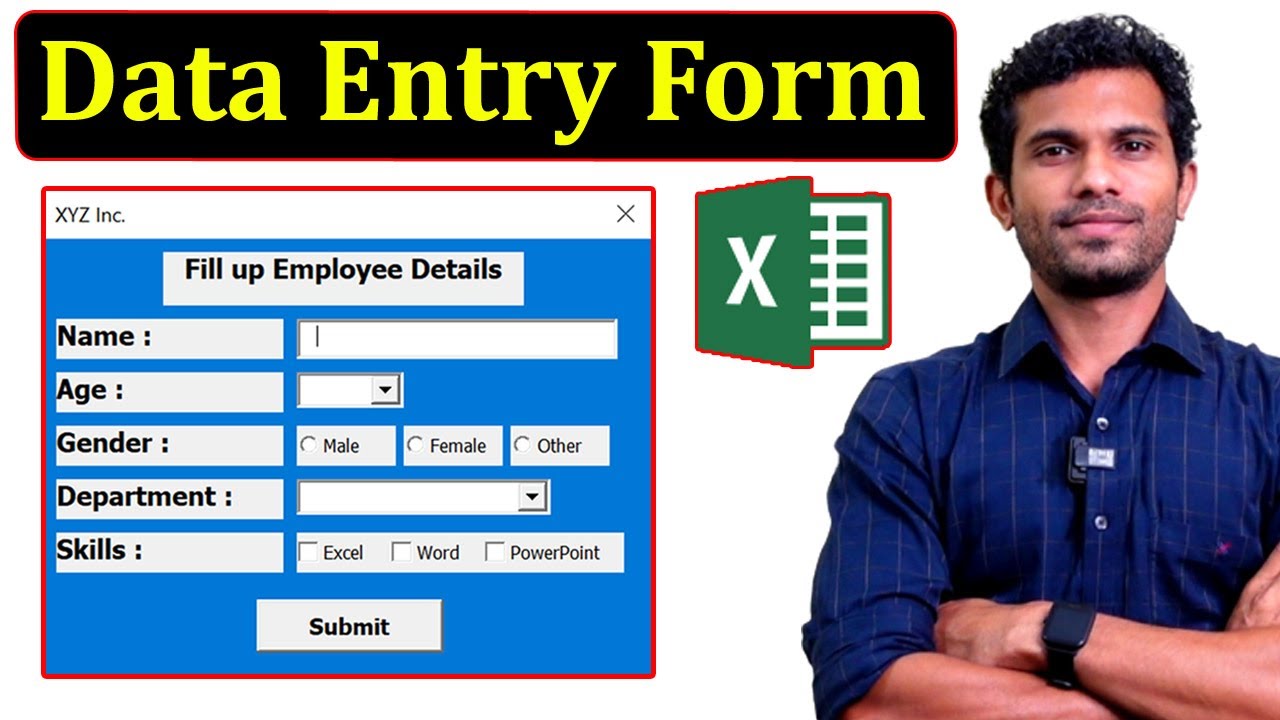 Automated Data Entry Form in Excel | VBA Tutorial