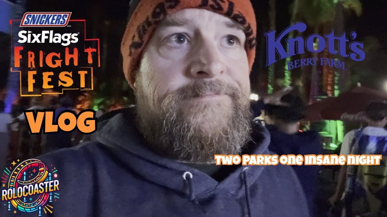 Fright Fest & Scary Farm 🎃👻 | A Night at Two Parks #rollercoaster #frightfest #vlog #knottsscaryfarm