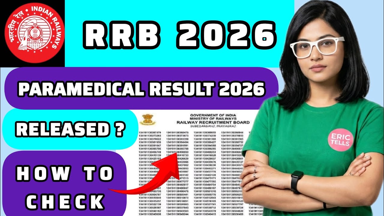 rrb paramedical result 2026 | railway paramedical result 2026