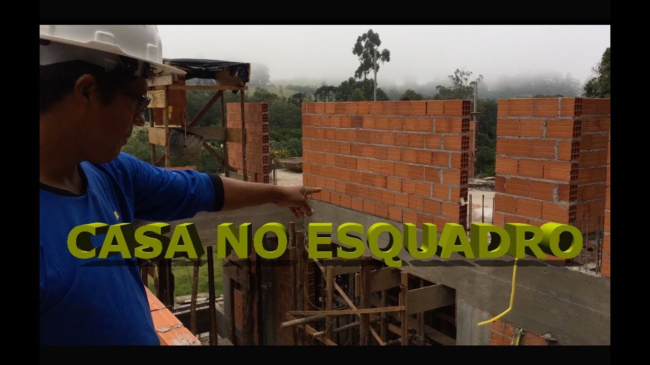 CASA NO ESQUADRO   COMO CONFERIR O ESQUADRO DO SEGUNDO PAVIMENTO