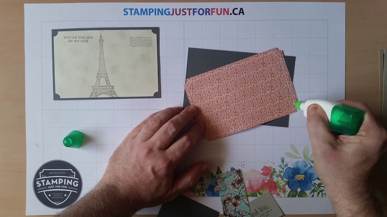 StampingJustForFun.CA - Gentlemen Crafters - Postcards From Paris