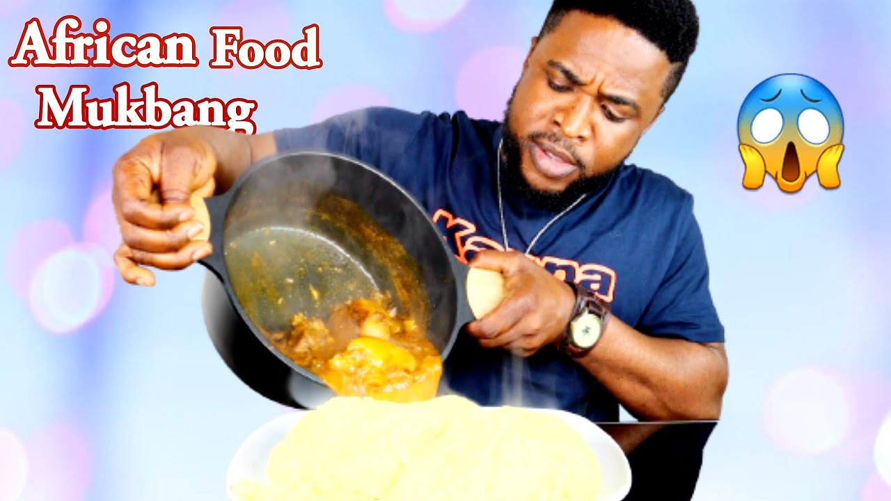 ASMR OGBONO SOUP AND FUFU MUKBANG | AFRICAN FOOD MUKBANG