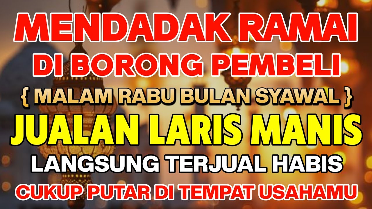 SANGAT MUSTAJAB❗PUTAR DI TEMPAT USAHA ANDA,MENDATANGKAN PELANGGAN BARU MENGEMBALIKAN PELANGGAN LAMA