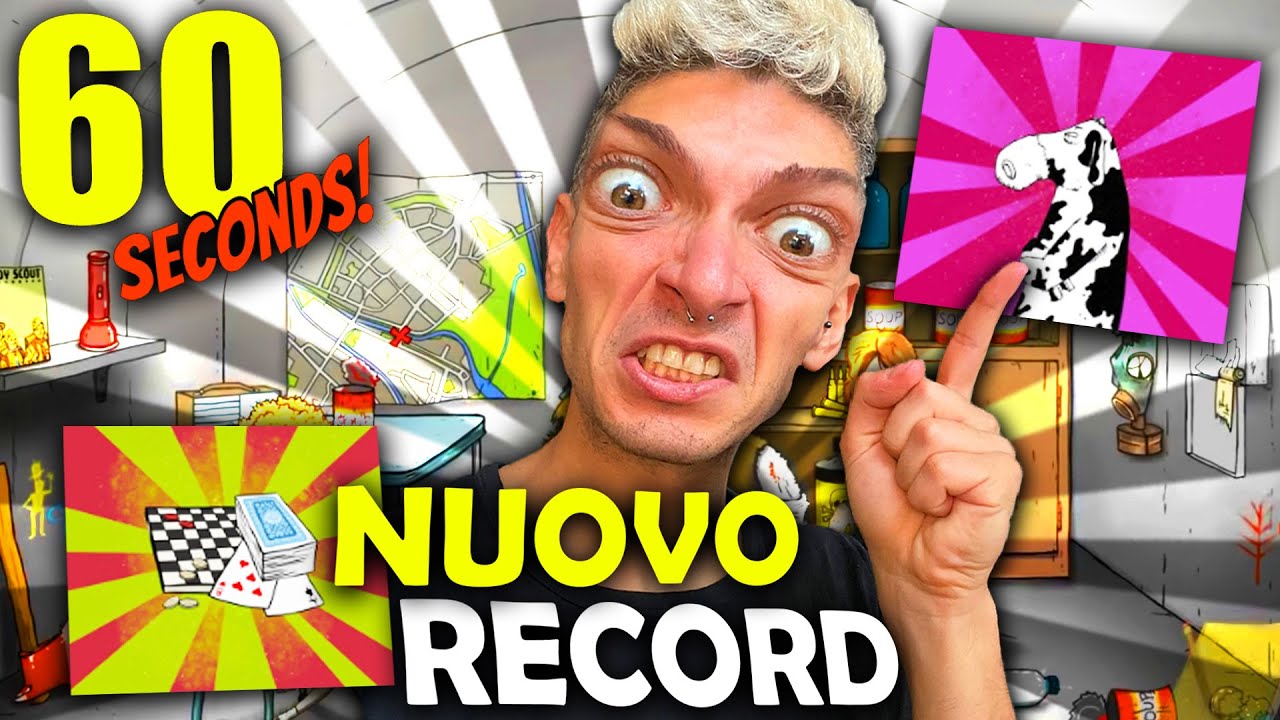 COMPLETIAMO ACHIEVEMENT SU 60 SECONDS FACENDO UN NUOVO RECORD !!
