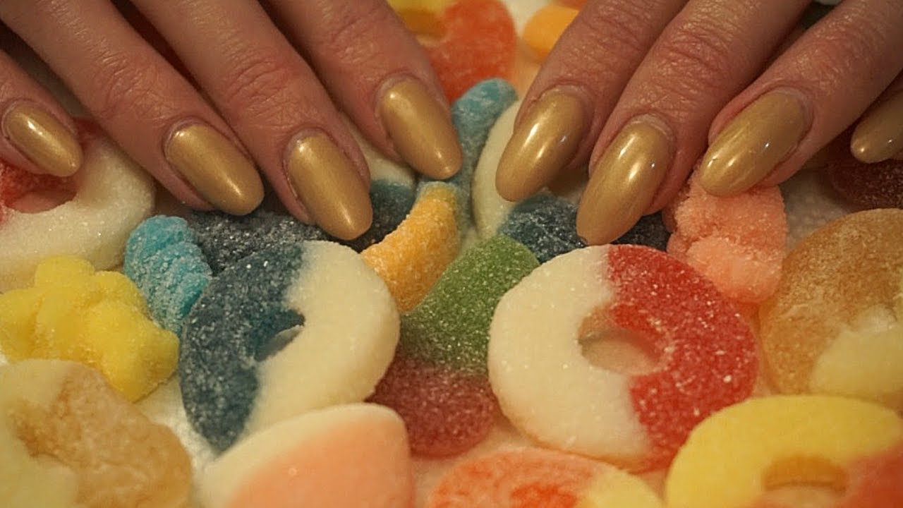 ASMR with Sour Candy [Scratching, Tapping & Gritty Sounds]