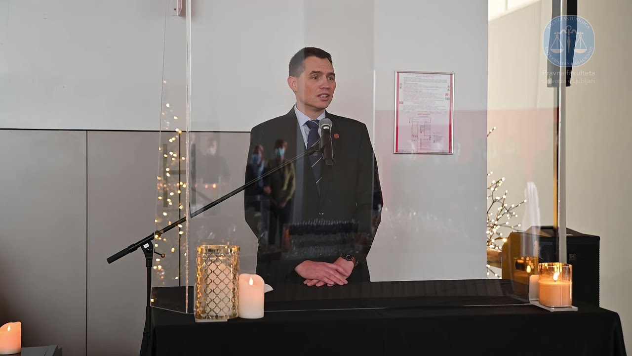 Novoletni nagovor dekana Pravne fakultete prof. dr. Grega Strbana, december 2021