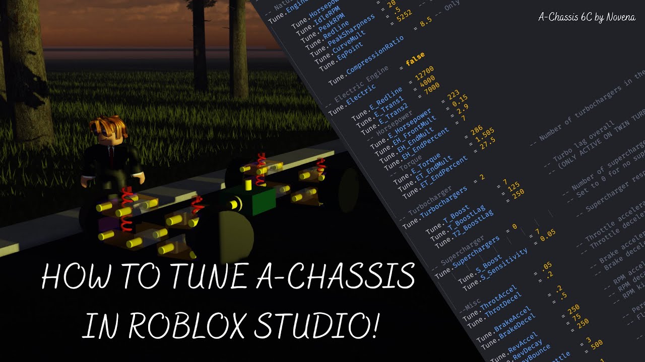 How to Tune A-Chassis 6C in Roblox Studio (UPDATED 2025)