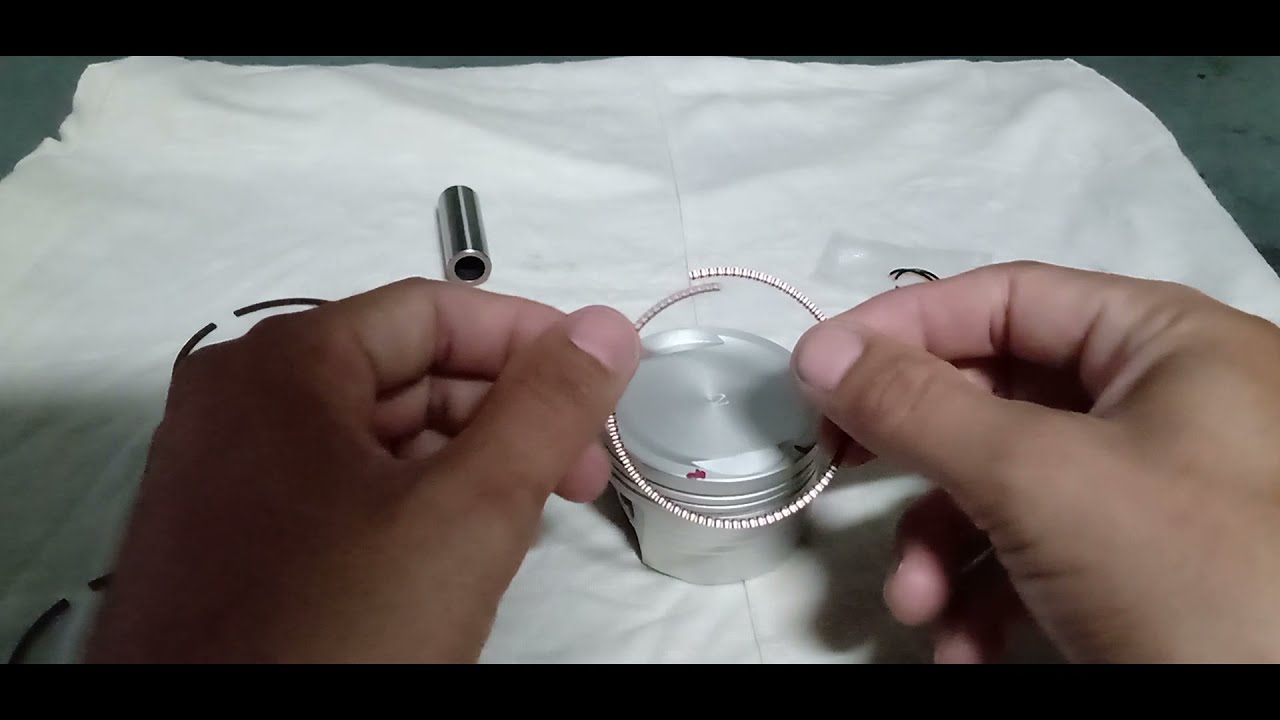 Como colocar o anel no pistão - Titan 150