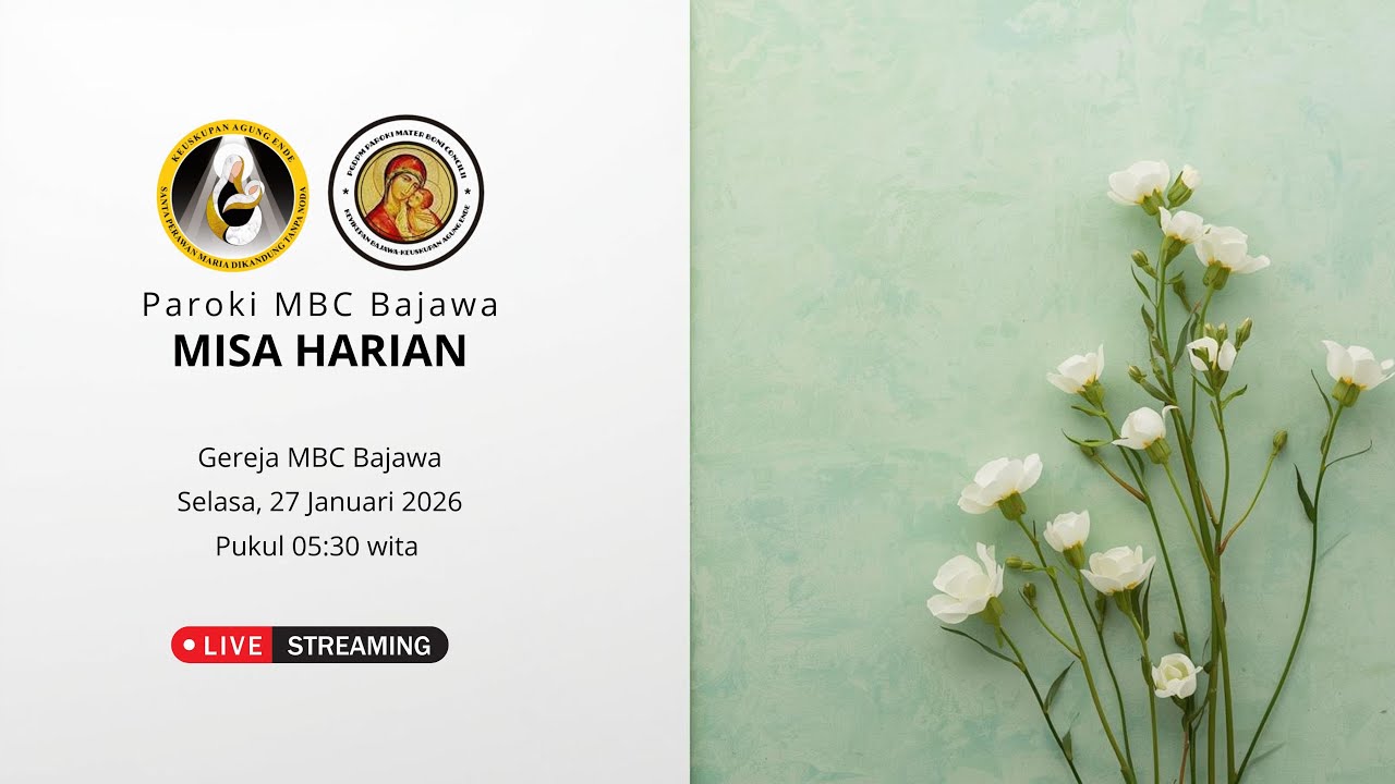 MISA HARIAN | SELASA PEKAN BIASA III  | GEREJA MBC BAJAWA | SELASA, 27/01/2026 | PUKUL 05:30 WITA