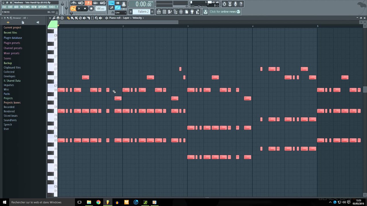 Fl Studio 12: Tutorial Hands'Up 2k16 ! (Part #1)