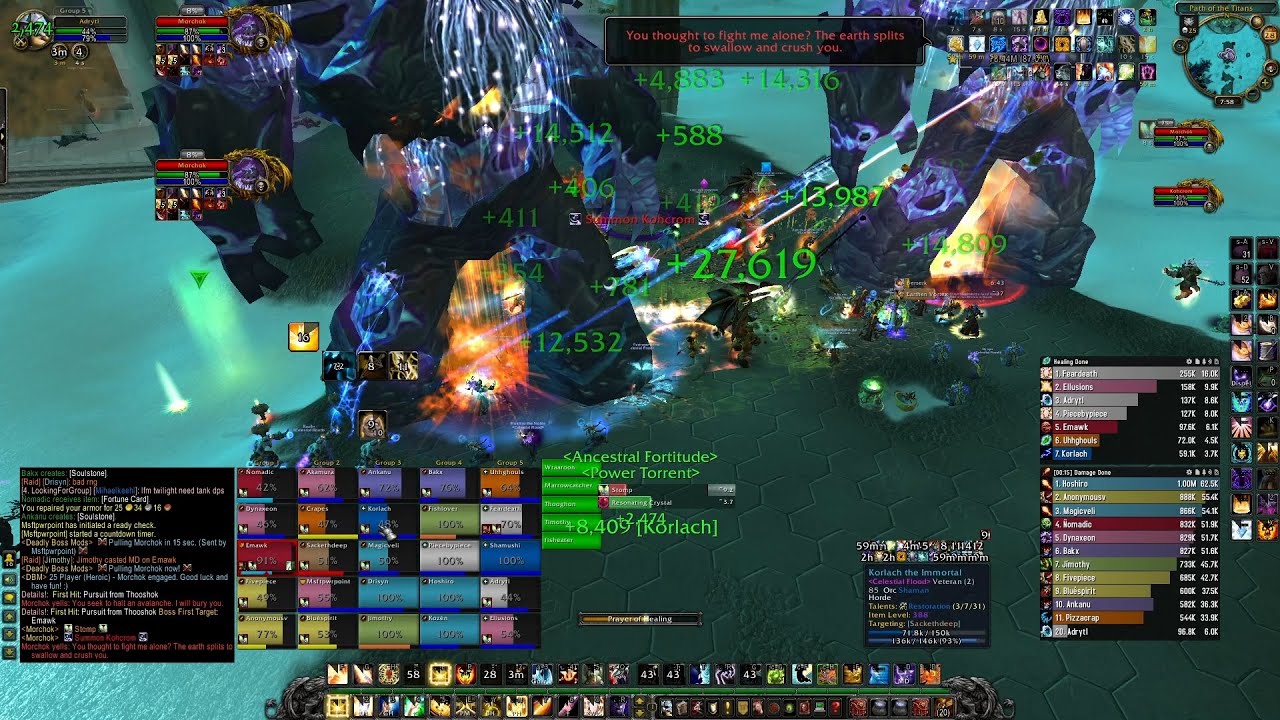 Heroic Morchok 25m - Holy Priest POV | Dragon Soul
