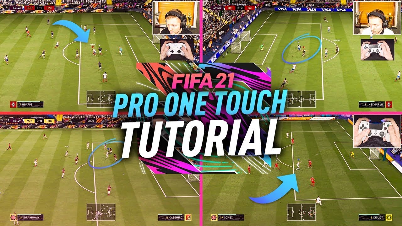 THESE AMAZING ONE TOUCH TRICKS ARE USED BY PROS TO HARASS DEFENDERS - FIFA 21 ATTACKING TUTORIAL