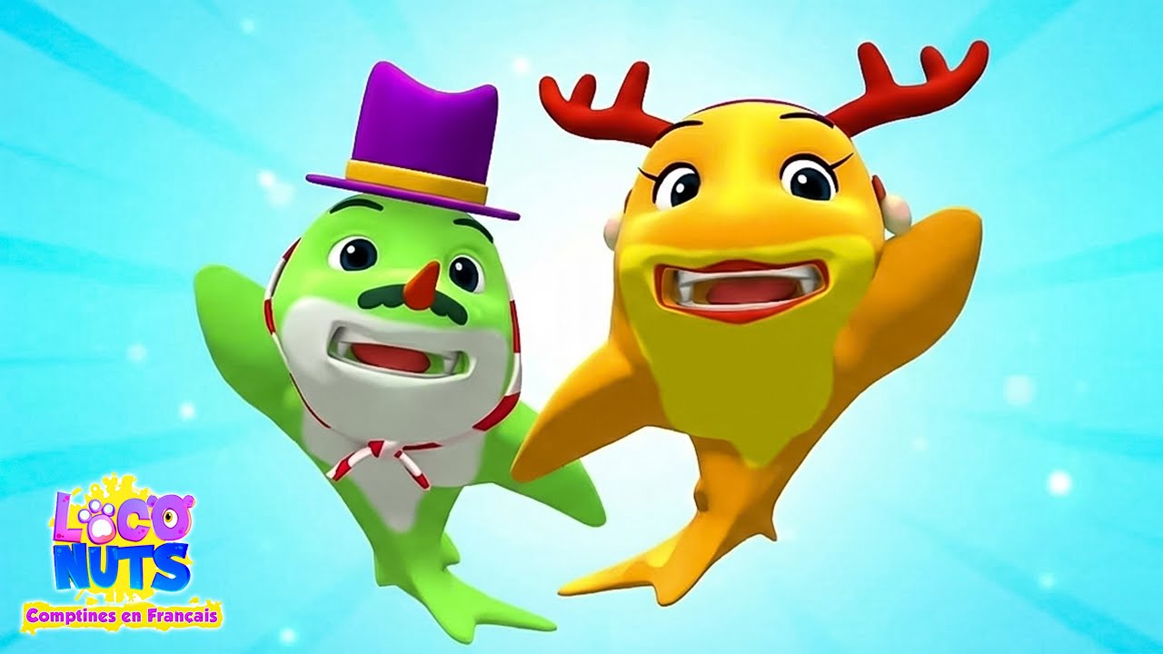 Loco Nuts Noël Bébé Requin Chanson | Danse Chanson pour Enfants