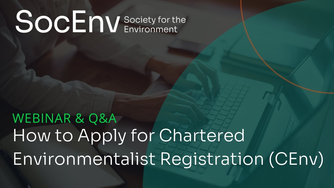 How to become a Sustainability Professional - Register to become a CEnv in 2026!
