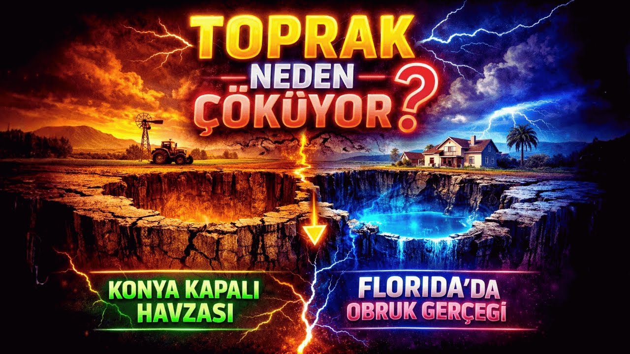 Toprak Neden Çöküyor? Konya Kapalı Havzası ve Florida’da Obruk Gerçeği Ayaklarımızın Altındaki Zemin