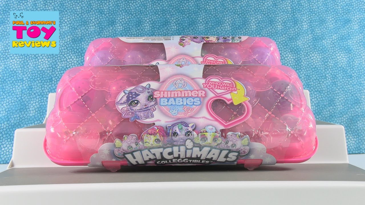 Обзор набора из 12 фигурок Hatchimals CollEGGtibles Shimmer Babies | PSToyReviews