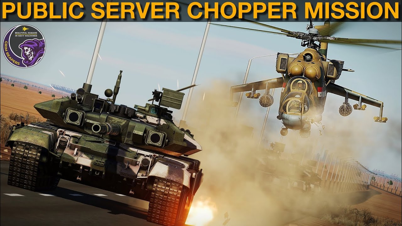 Strangely Successful, Fun & Sexy Helicopter Mission On Public Server | DCS WORLD